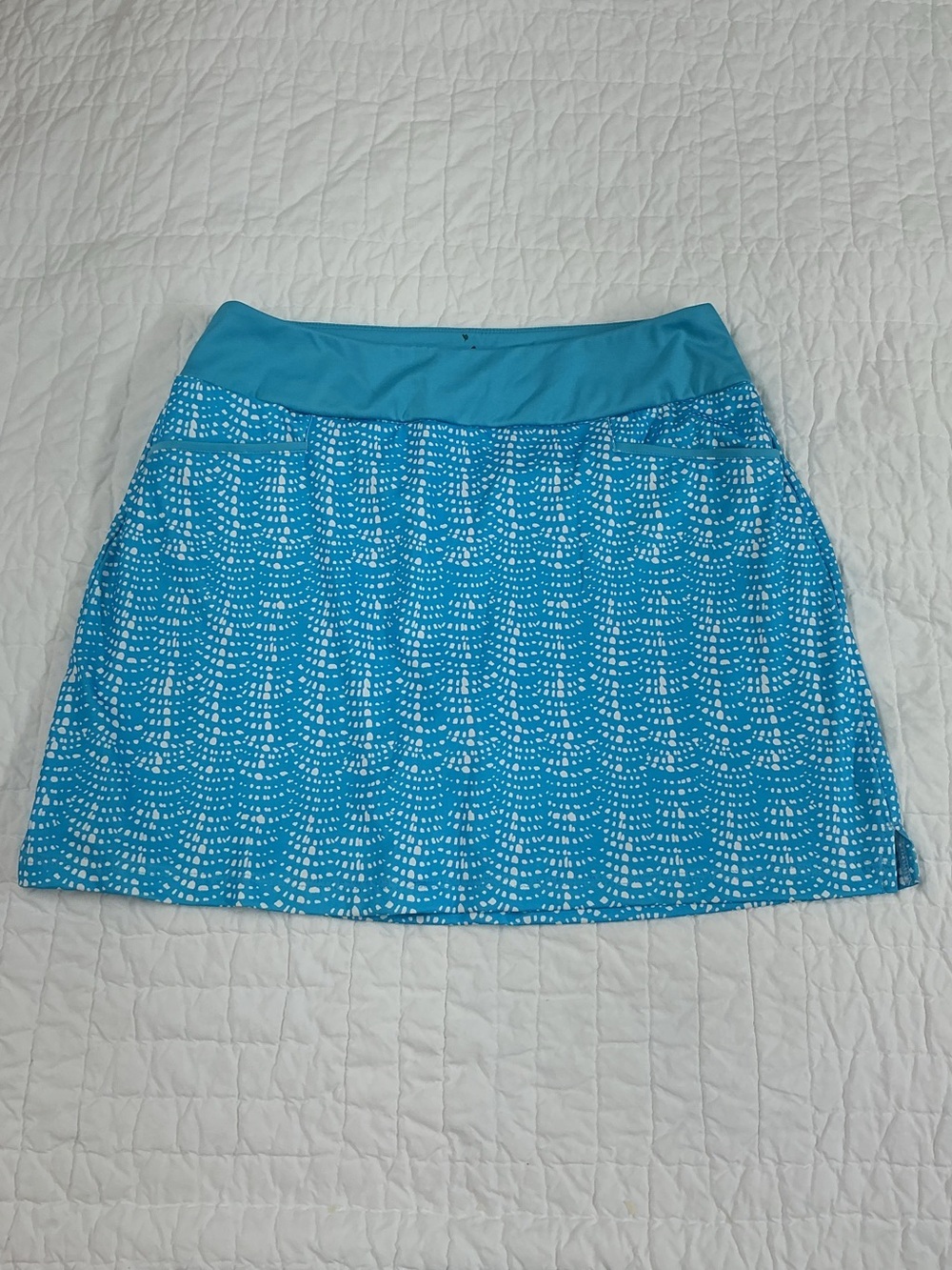 adidas Turquoise Printed A-Line Skort